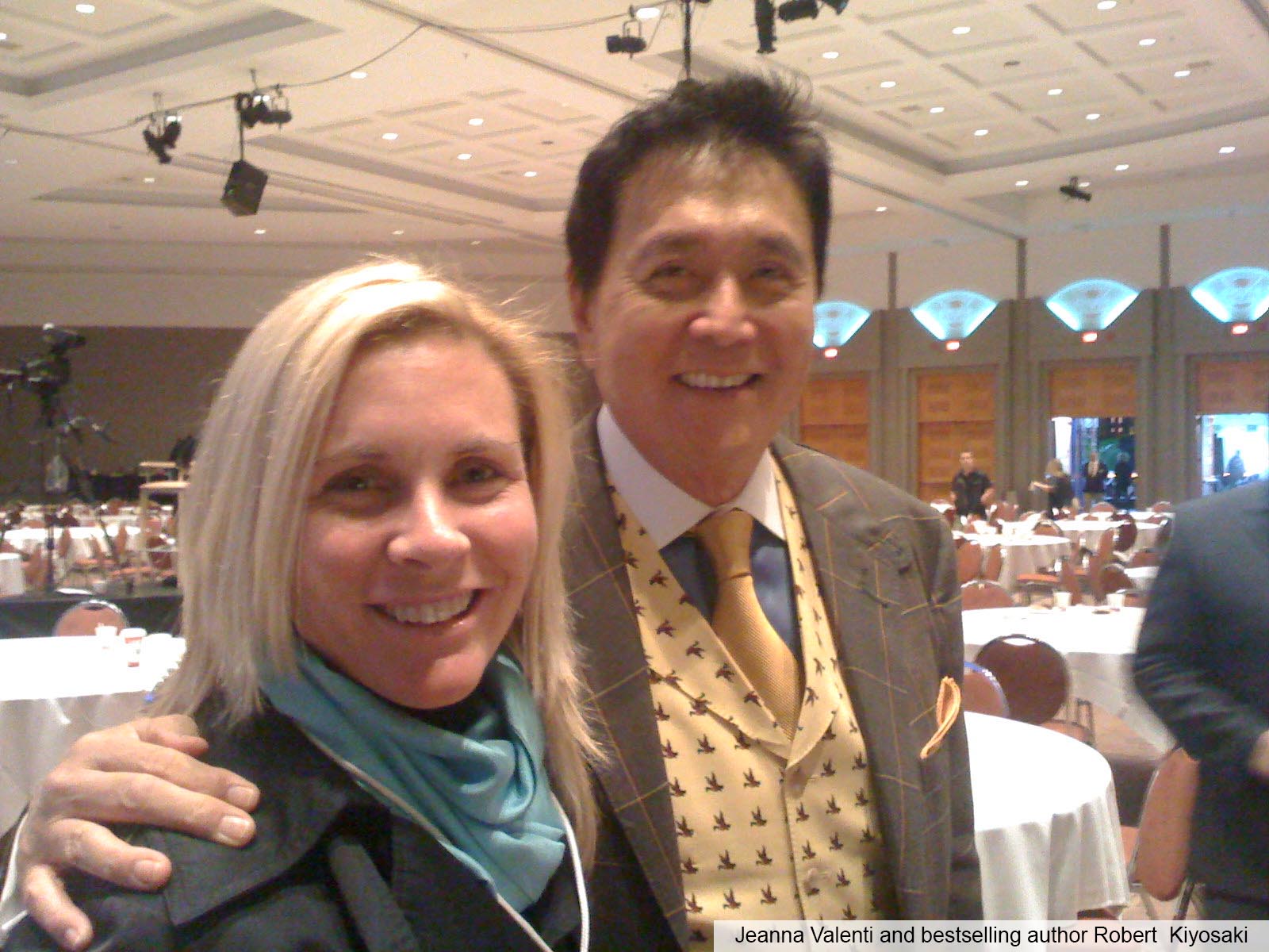 Two conference attendees smiling for photo